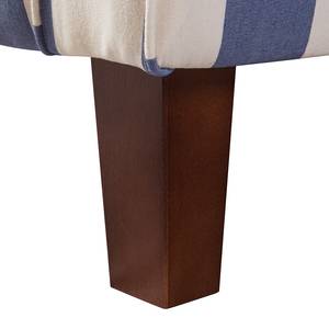 Sessel Colmar Webstoff Blau gestreift - Ohne Hocker