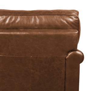 Fauteuil Corris echt leer - bruin