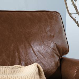 Fauteuil Corris Cuir véritable - Marron