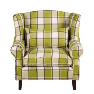 Fauteuil à oreilles Colmar XL Tissu - Beige vert