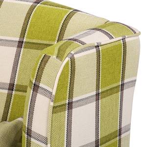 Fauteuil à oreilles Colmar XL Tissu - Beige vert