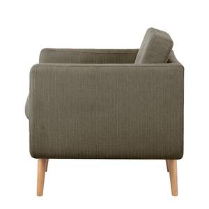 Fauteuil Croom geweven stof - bruin - Zonder hocker - Zonder hocker