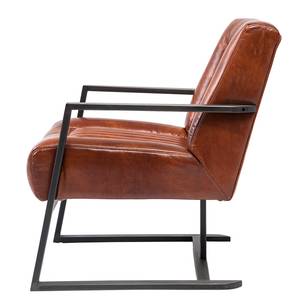 Fauteuil Denver echt bruin leer