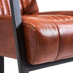 Fauteuil Denver Cuir véritable Marron