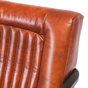 Fauteuil Denver echt bruin leer