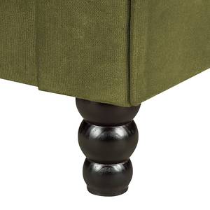 Fauteuil Dijon Velours vert olive