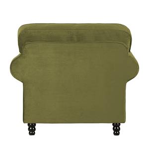 Fauteuil Dijon Velours vert olive