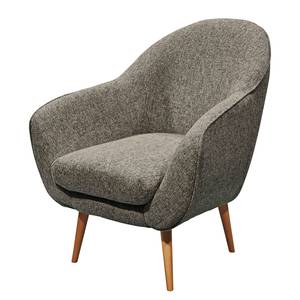 Fauteuil Donzac geweven stof - Bruin/grijs