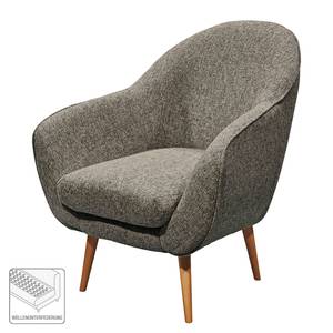 Fauteuil Donzac geweven stof - Bruin/grijs