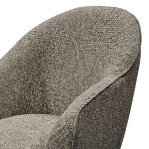 Fauteuil Donzac geweven stof - Bruin/grijs