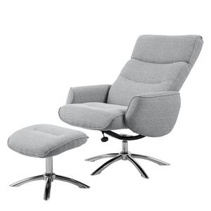 Fauteuil Doon Tissu - Gris clair