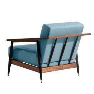 Fauteuil Dowel vlakweefsel Stof Asa: Blauw