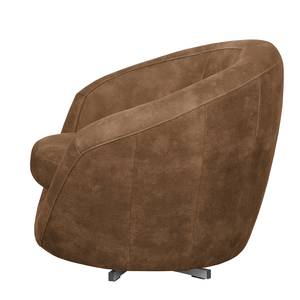 Fauteuil Marvin antieke leerlook - Nougatkleurig