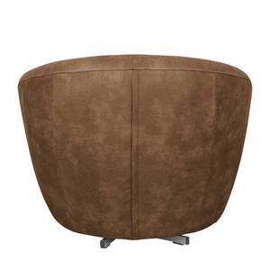 Fauteuil Marvin Aspect cuir vieilli - Nougat