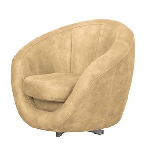 Fauteuil Marvin antieke leerlook - Aardekleurig