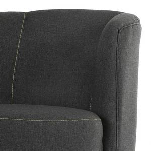 Fauteuil Edenton Tissu Gris - Avec repose-pieds