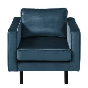 Fauteuil Edina fluweel - Donkerblauw