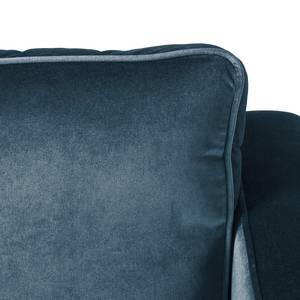 Fauteuil Edina Velours - Bleu foncé