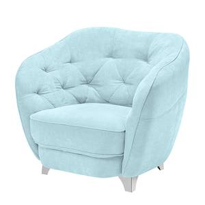 Fauteuil Daisy Toile tissée - Bleu clair