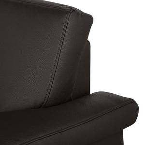 Fauteuil Emita Imitation cuir - Marron foncé