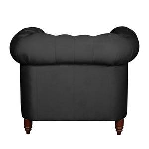 Fauteuil Esplanada fluweel - Zwart