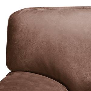 Fauteuil Parlin Cuir véritable - Cognac - Mocca