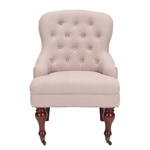 Fauteuil Falcon Bouleau massif / Lin Beige