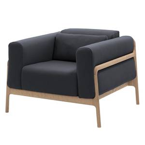 Fauteuil Fleek Tissu Ever : Anthracite - Beige