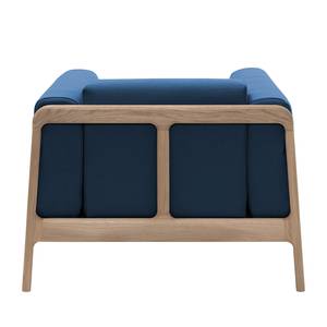 Fauteuil Fleek Tissu Ever : Bleu foncé - Beige