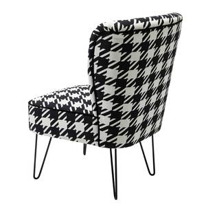 Fauteuil Florida Tissage à plat - Noir / Blanc