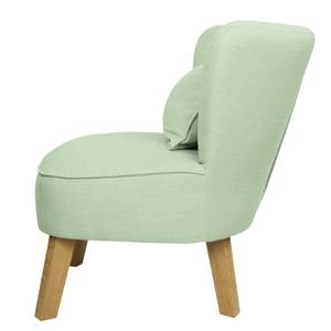 Fauteuil Freya I Tissu Mauve - Vert pastel