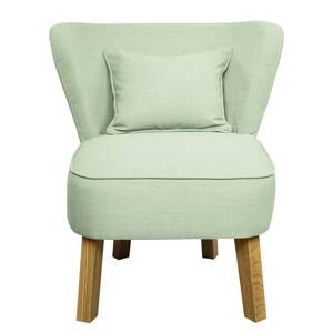 Fauteuil Freya I Tissu Mauve - Vert pastel