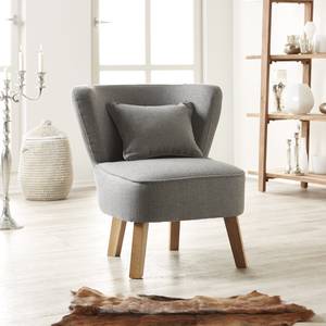 Fauteuil Freya III geweven stof beige - Grijs