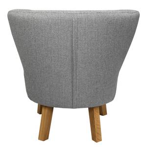 Fauteuil Freya III geweven stof beige - Grijs