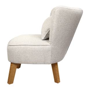 Fauteuil Freya III geweven stof beige - Lichtgrijs