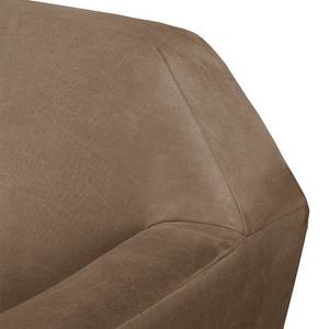 Fauteuil Giarra antieke leerlook - Congo grijs