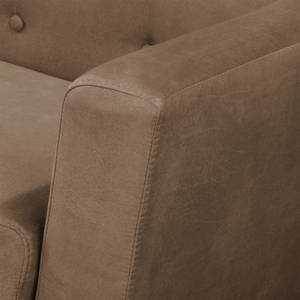 Fauteuil Giarra Aspect cuir vieilli - Gris congo