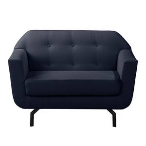 Fauteuil Giarra structuurstof - Donkerblauw