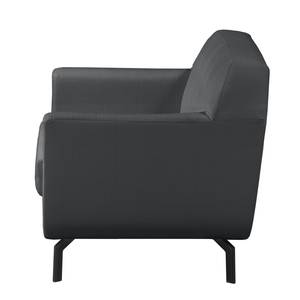 Fauteuil Giarra structuurstof - Licht antracietkleurig