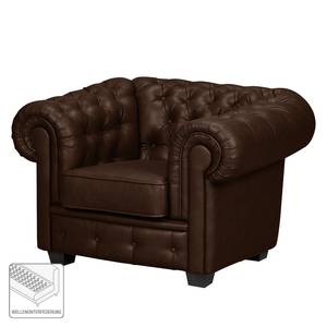 Fauteuil Gowen I Cuir synthétique - Marron