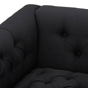 Fauteuil Grand geweven stof Stof Selva: Antraciet