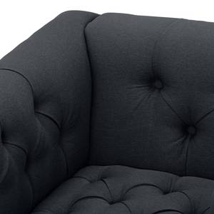 Fauteuil Grand geweven stof Stof Ramira: Antraciet