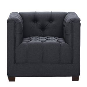 Fauteuil Grand geweven stof Geweven stof Milan: Antraciet