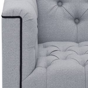 Fauteuil Grand Duo geweven stof Geweven stof Milan: Lichtgrijs