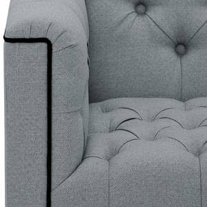 Fauteuil Grand Duo geweven stof Stof Selva: Zilvergrijs