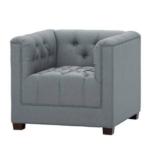 Fauteuil Grand geweven stof Stof Selva: Grijs