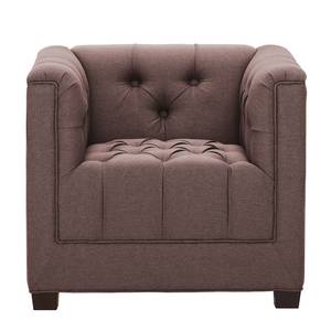 Fauteuil Grand geweven stof Geweven stof Milan: Grijs-Marron