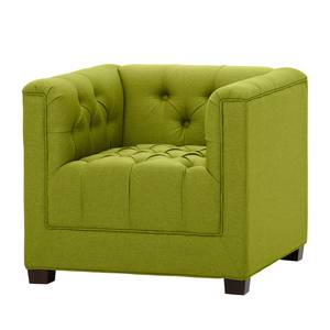 Fauteuil Grand geweven stof Stof Ramira: Limegroen