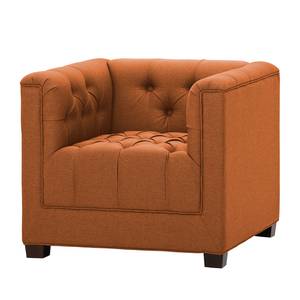 Fauteuil Grand geweven stof Geweven stof Milan: Roestbruin