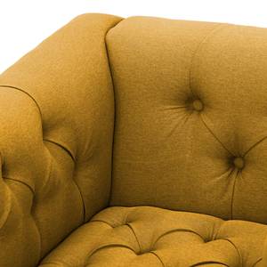 Fauteuil Grand geweven stof Stof Selva: Mosterdgeel